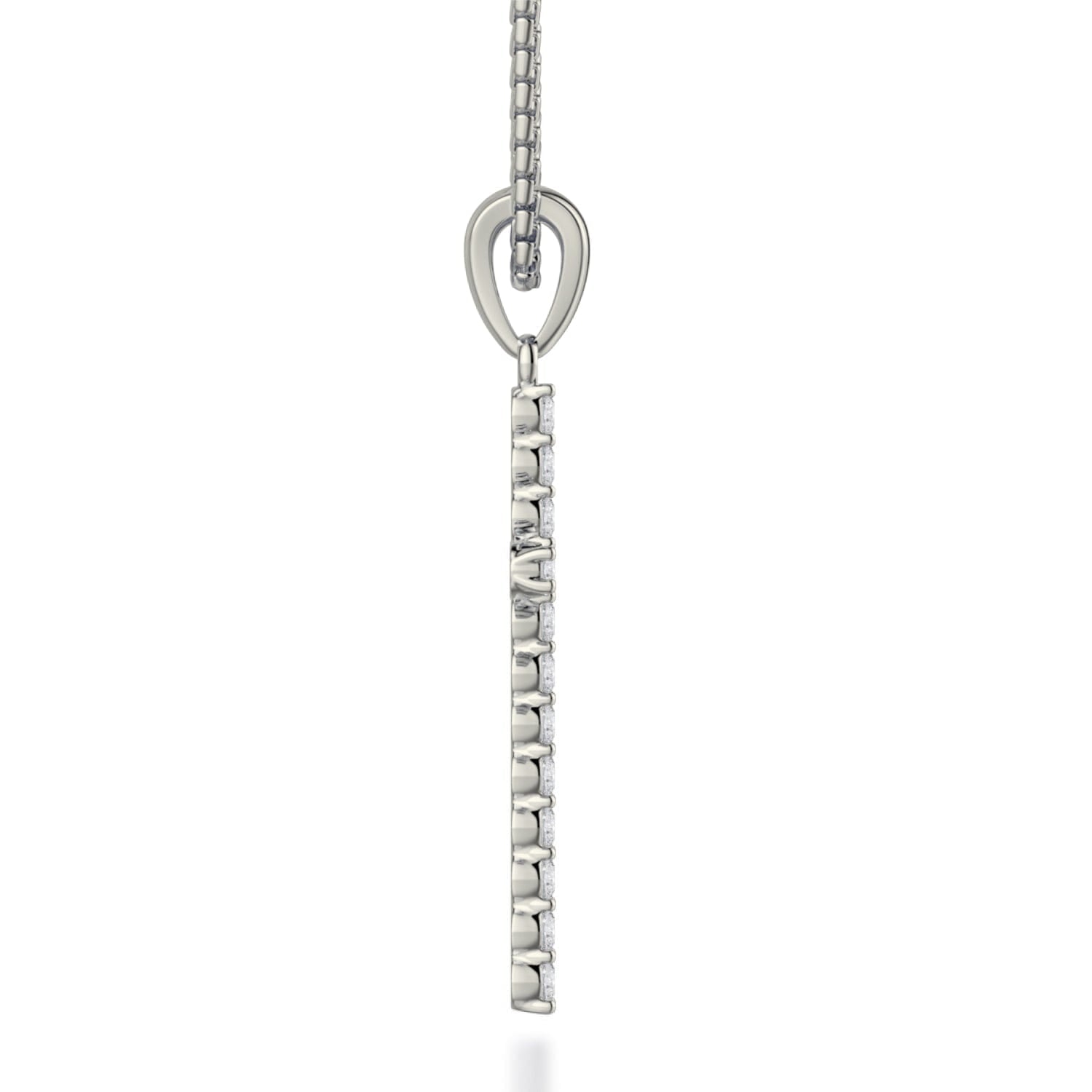 MICHAEL M Men's Classic Diamond Cross Necklace
