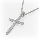 MICHAEL M Men's Classic Diamond Cross Necklace