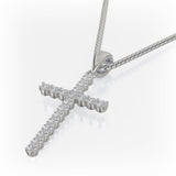 MICHAEL M Men's Classic Diamond Cross Necklace