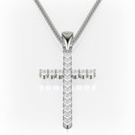 MICHAEL M Men's Classic Diamond Cross Necklace