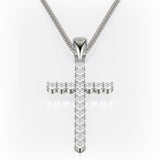 MICHAEL M Men's Classic Diamond Cross Necklace