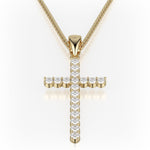 MICHAEL M Men's Classic Diamond Cross Necklace