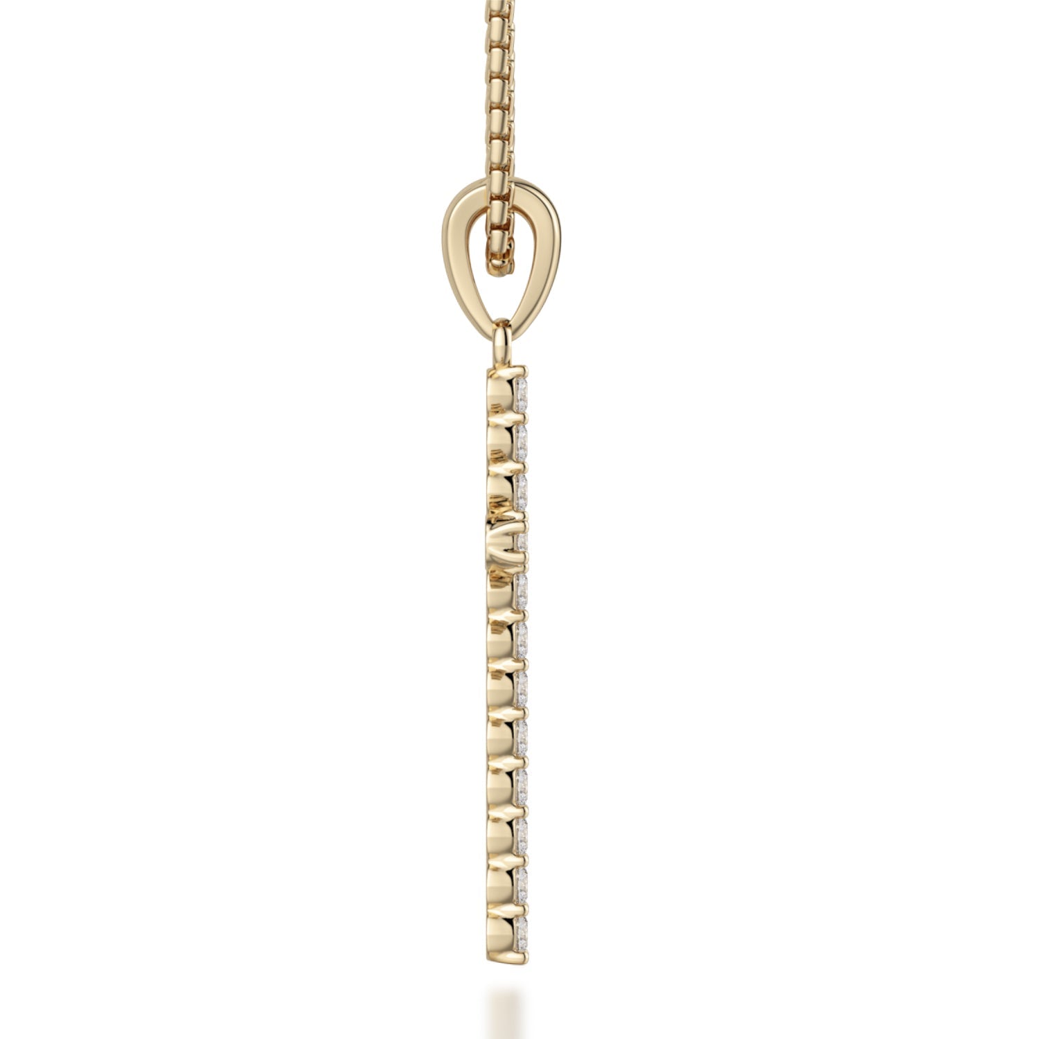 MICHAEL M Men's Classic Diamond Cross Necklace