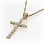 MICHAEL M Men's Classic Diamond Cross Necklace