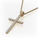 MICHAEL M Men's Classic Diamond Cross Necklace
