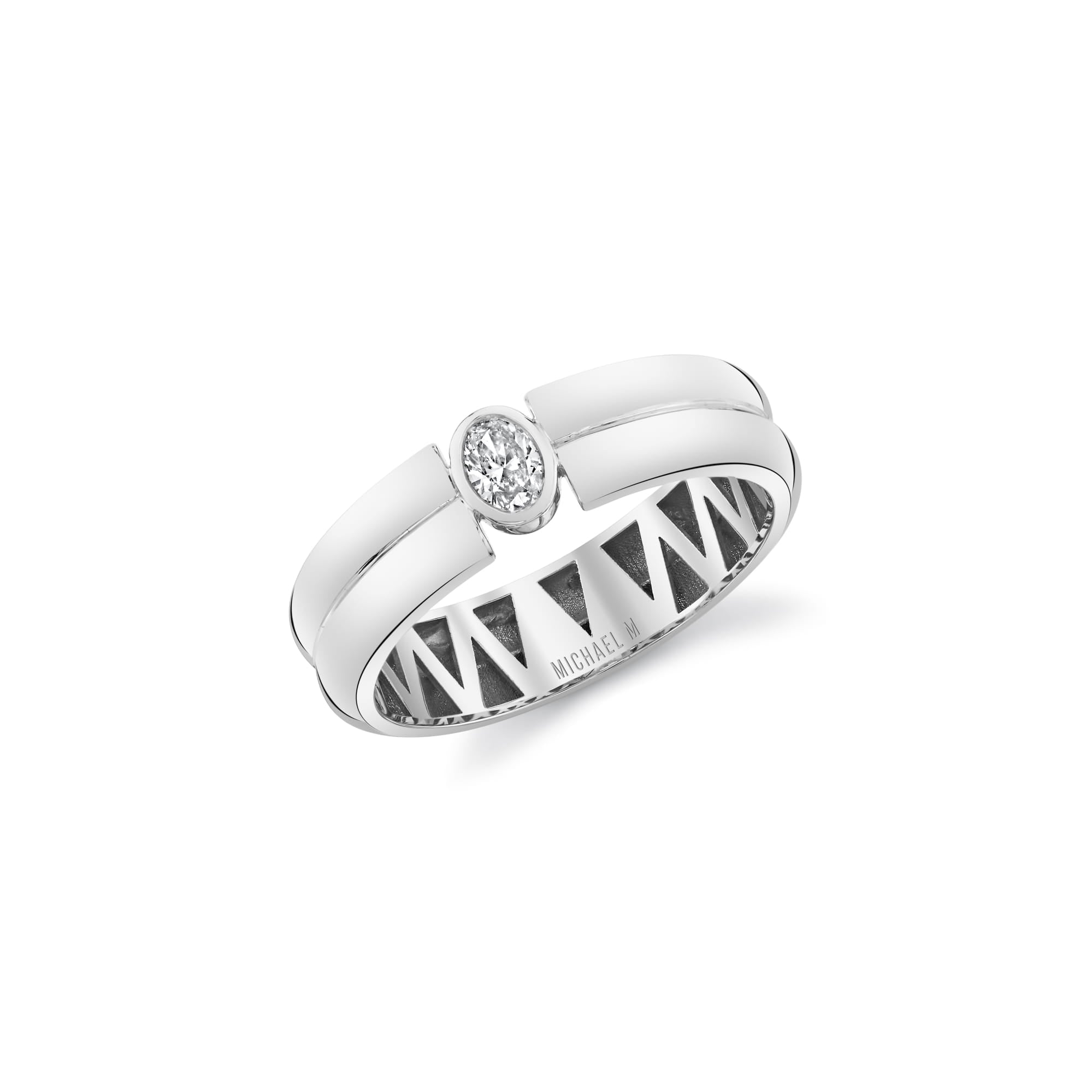 MICHAEL M Men's Men's Band MB128 High Polished