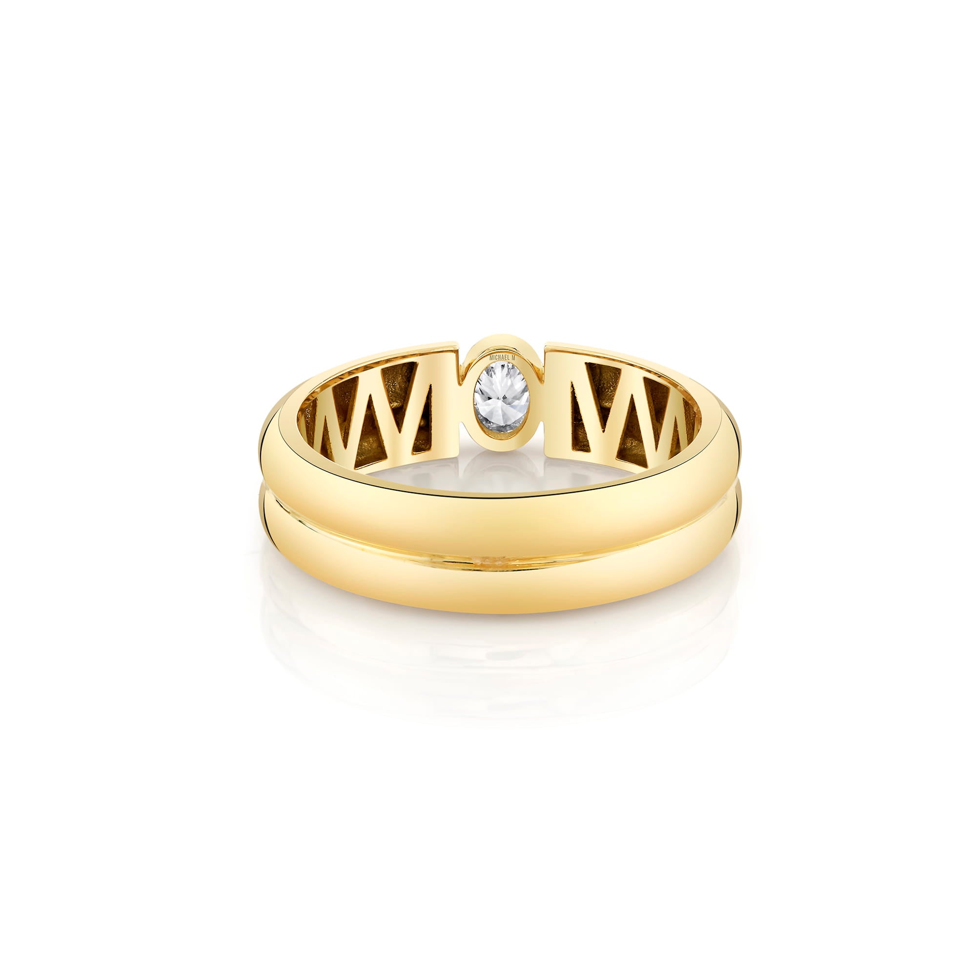 MICHAEL M Men's Men's Band MB128 High Polished