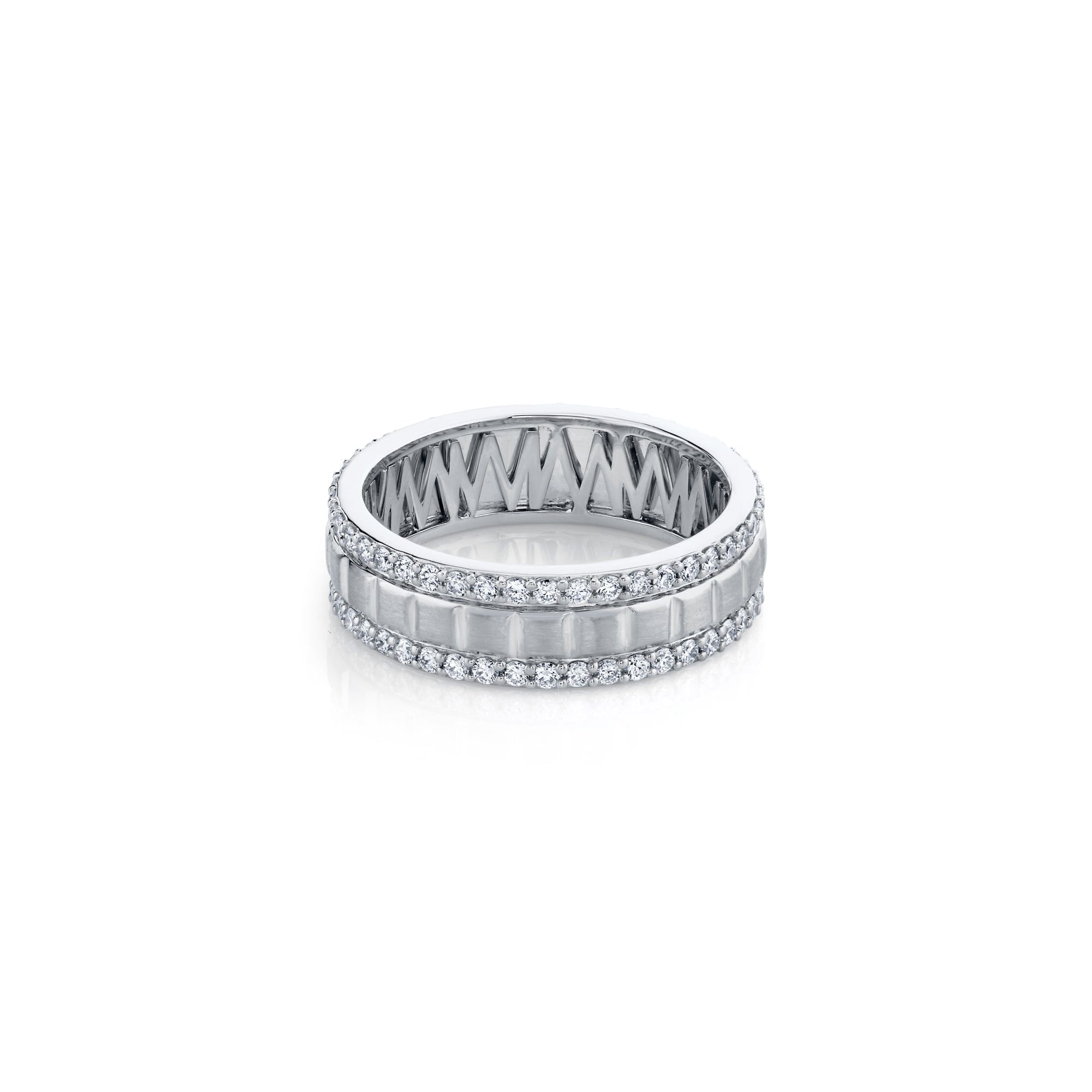 MICHAEL M Men's Men's Block Pave Band
