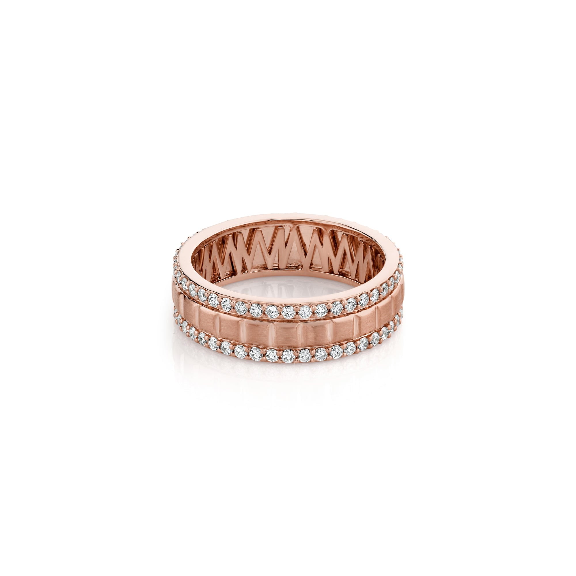 MICHAEL M Men's Men's Block Pave Band