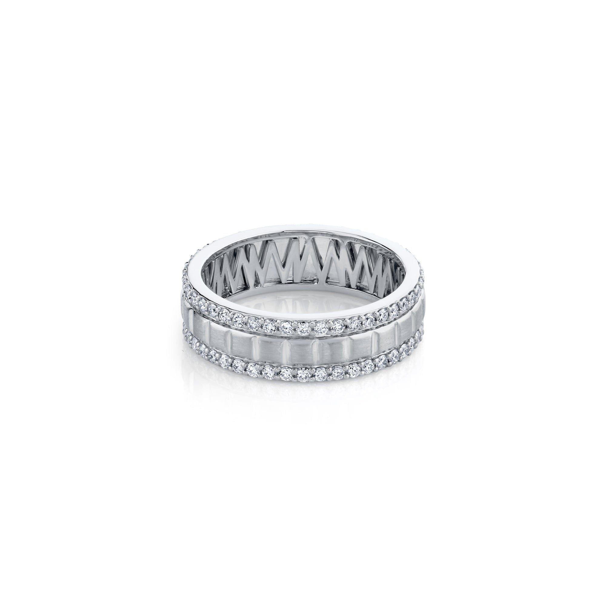 MICHAEL M Men's Men's Block Pave Band