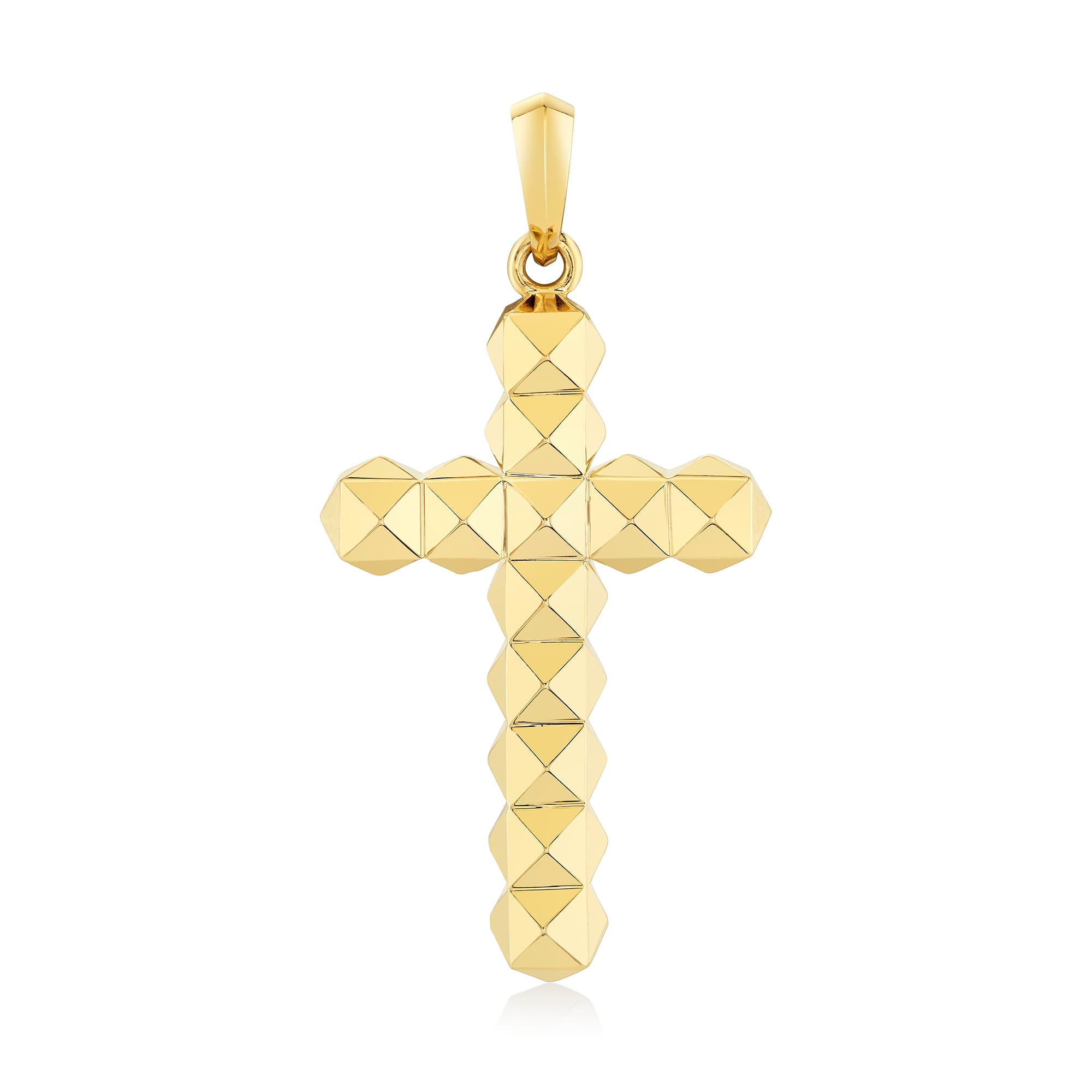 MICHAEL M Men's Men's Bold 3D Tetra Cross Pendant