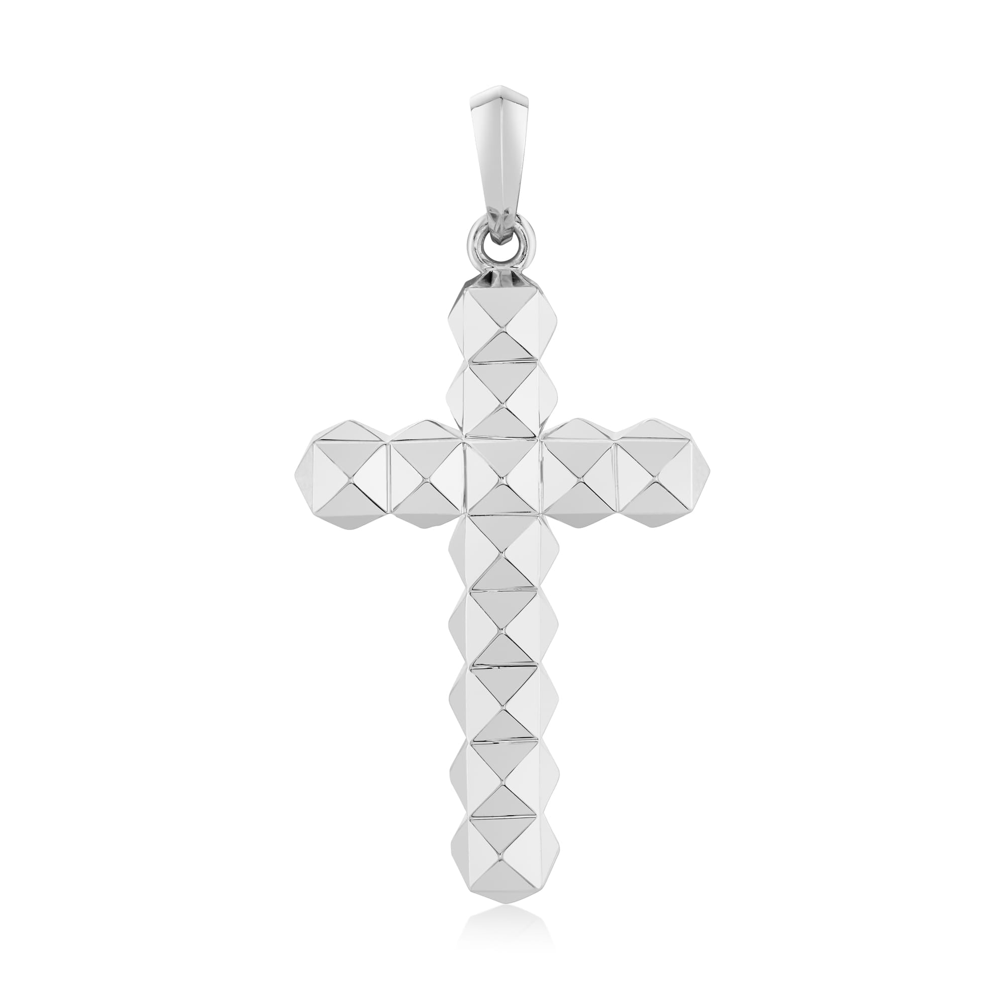 MICHAEL M Men's Men's Bold 3D Tetra Cross Pendant