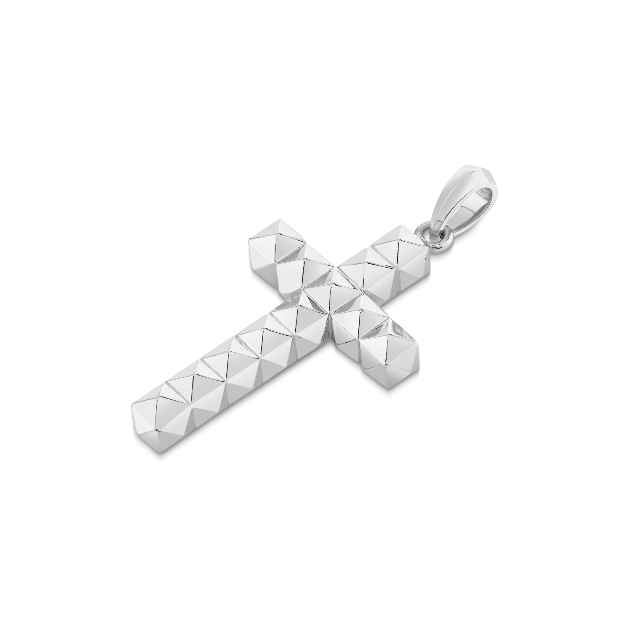 MICHAEL M Men's Men's Classic 3D Tetra Cross Pendant