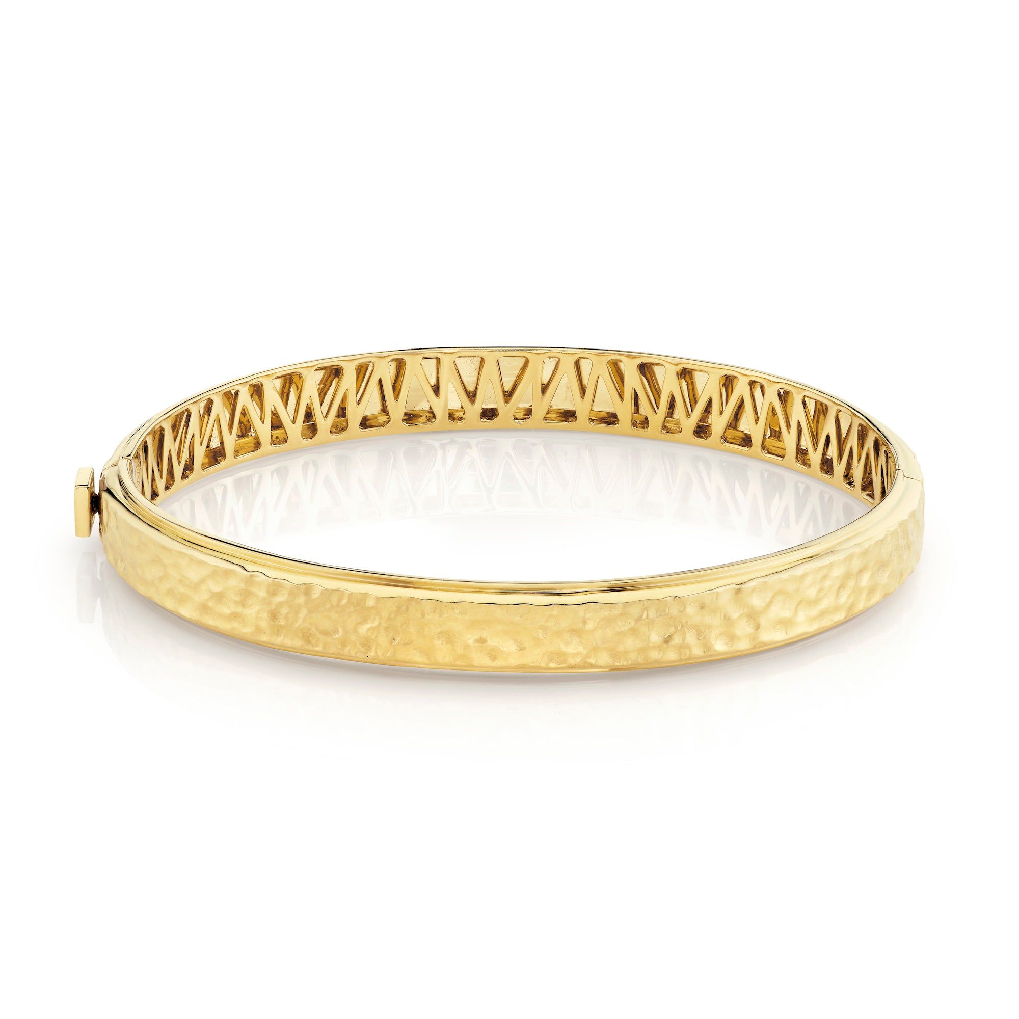 MICHAEL M Men's Men's Hammered Bracelet