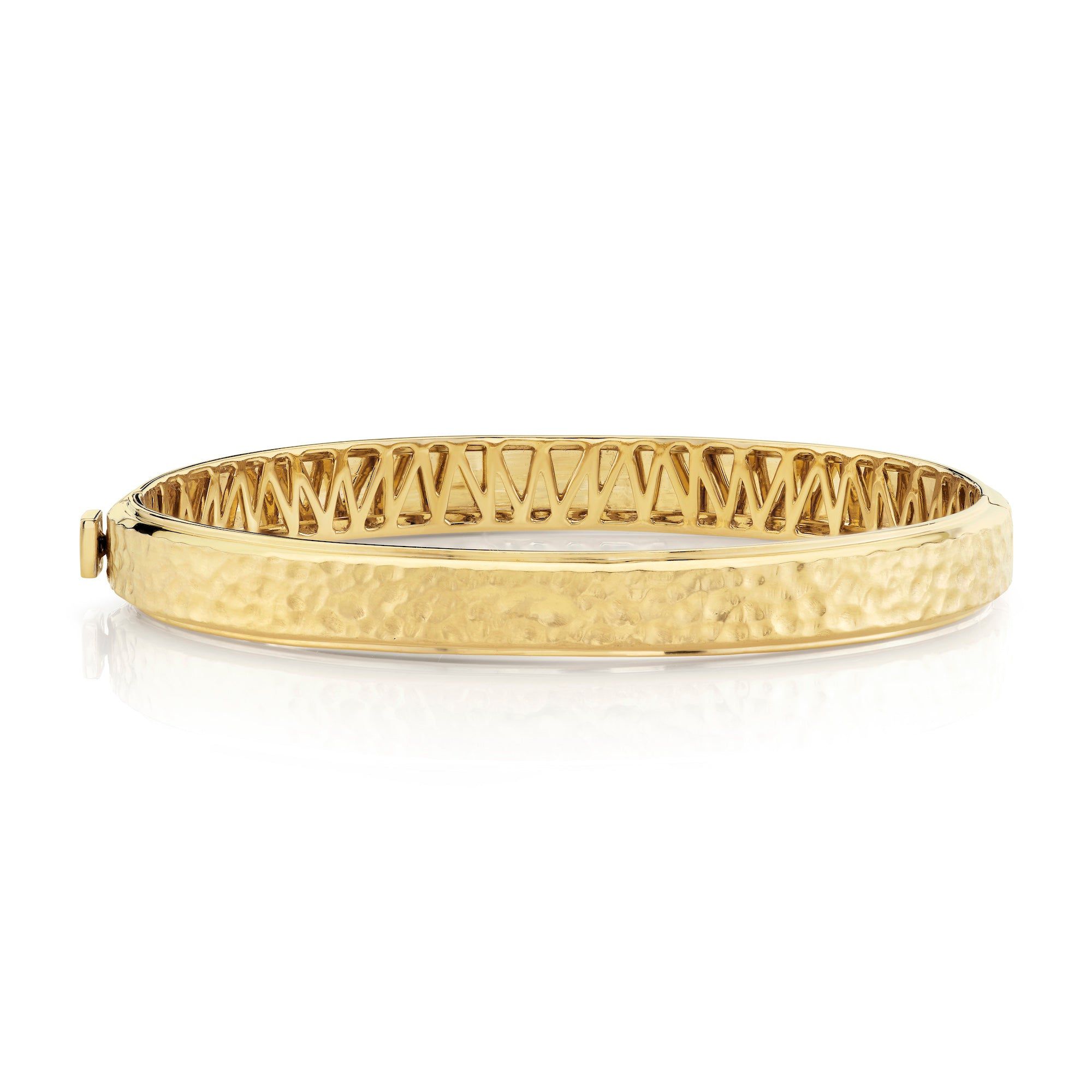 MICHAEL M Men's Men's Hammered Bracelet