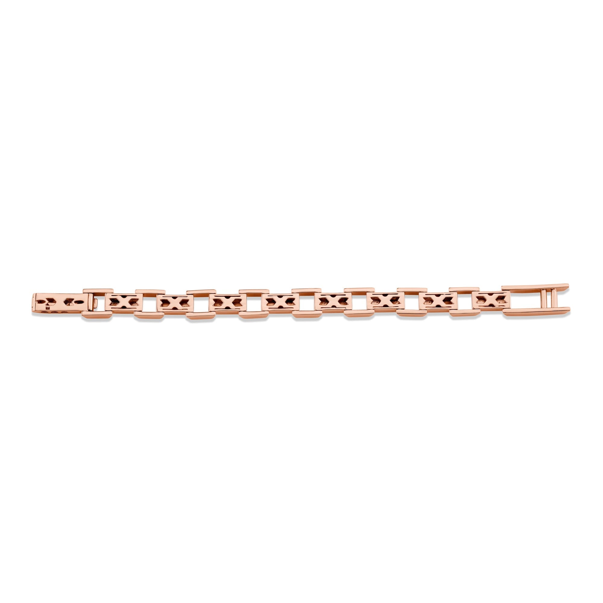MICHAEL M Men's Men's Pave Block Chain Bracelet