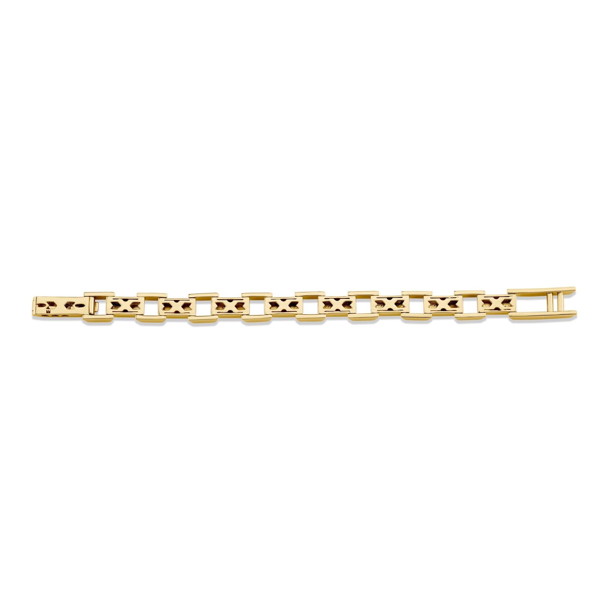 MICHAEL M Men's Men's Pave Block Chain Bracelet