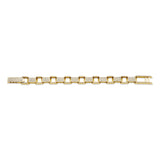 MICHAEL M Men's Men's Pave Block Chain Bracelet