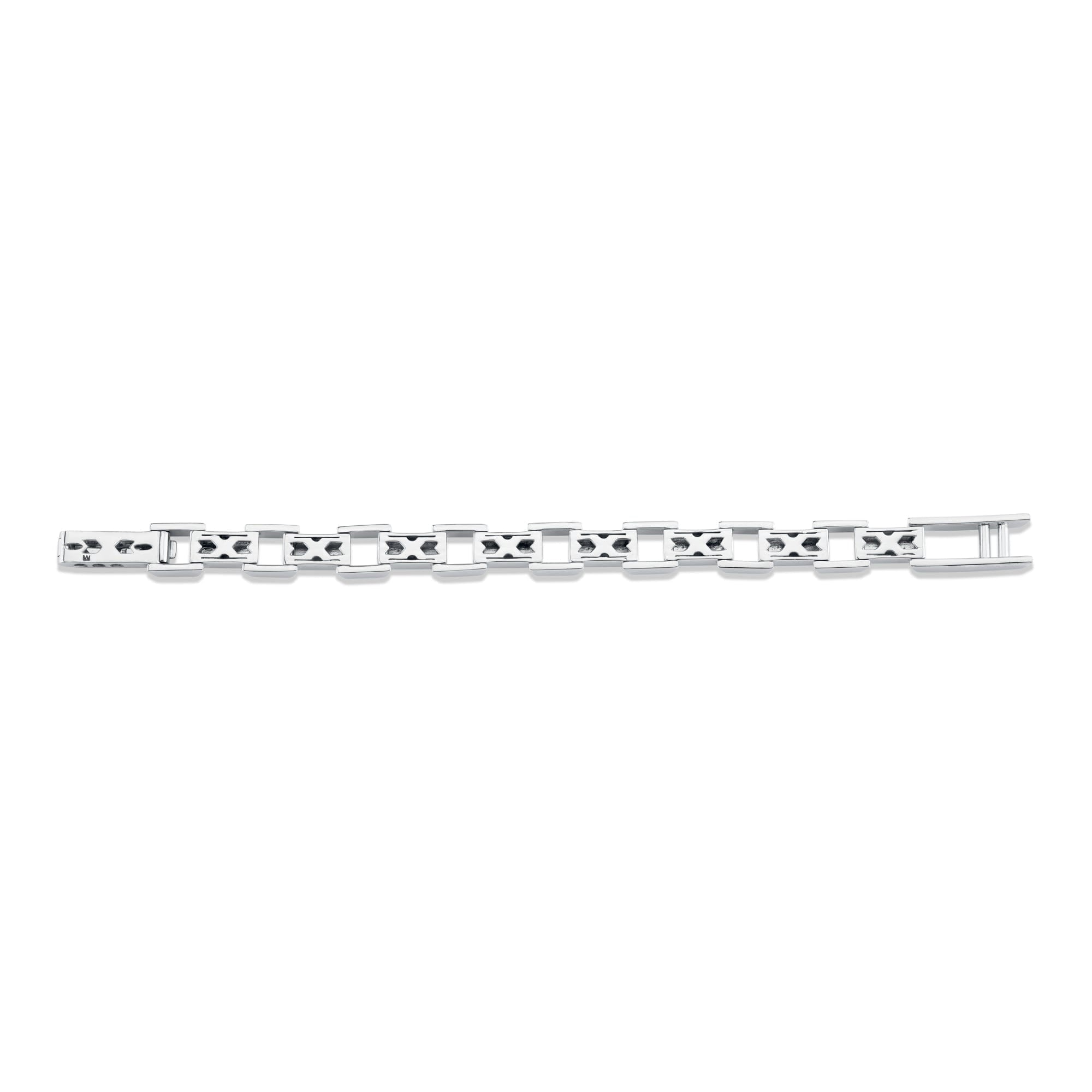 MICHAEL M Men's Men's Pave Block Chain Bracelet