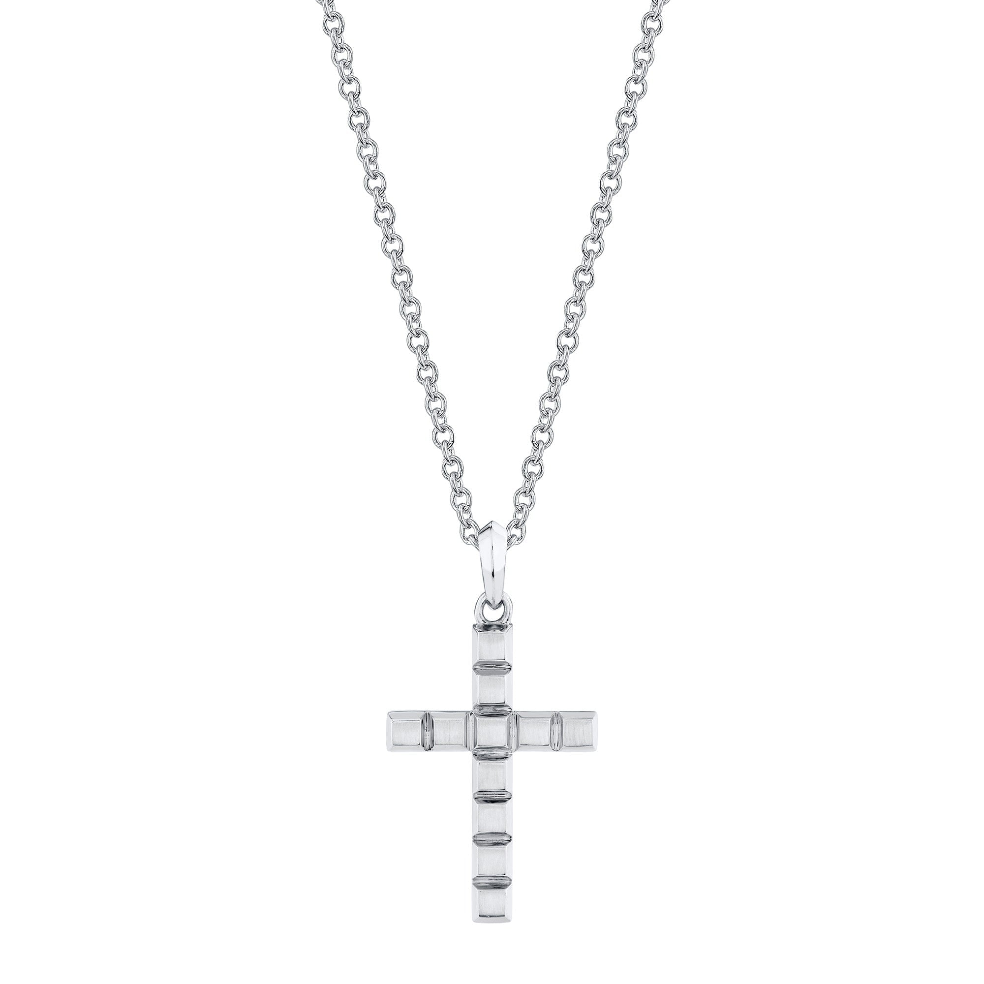MICHAEL M Men's Mens Block Cross Pendant