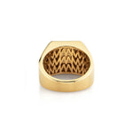 MICHAEL M Men's Mens Pinky Signet Ring with Pave