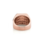 MICHAEL M Men's Mens Pinky Signet Ring with Pave