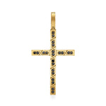 MICHAEL M Men's *Need pricing Black Diamond Cross Pendant