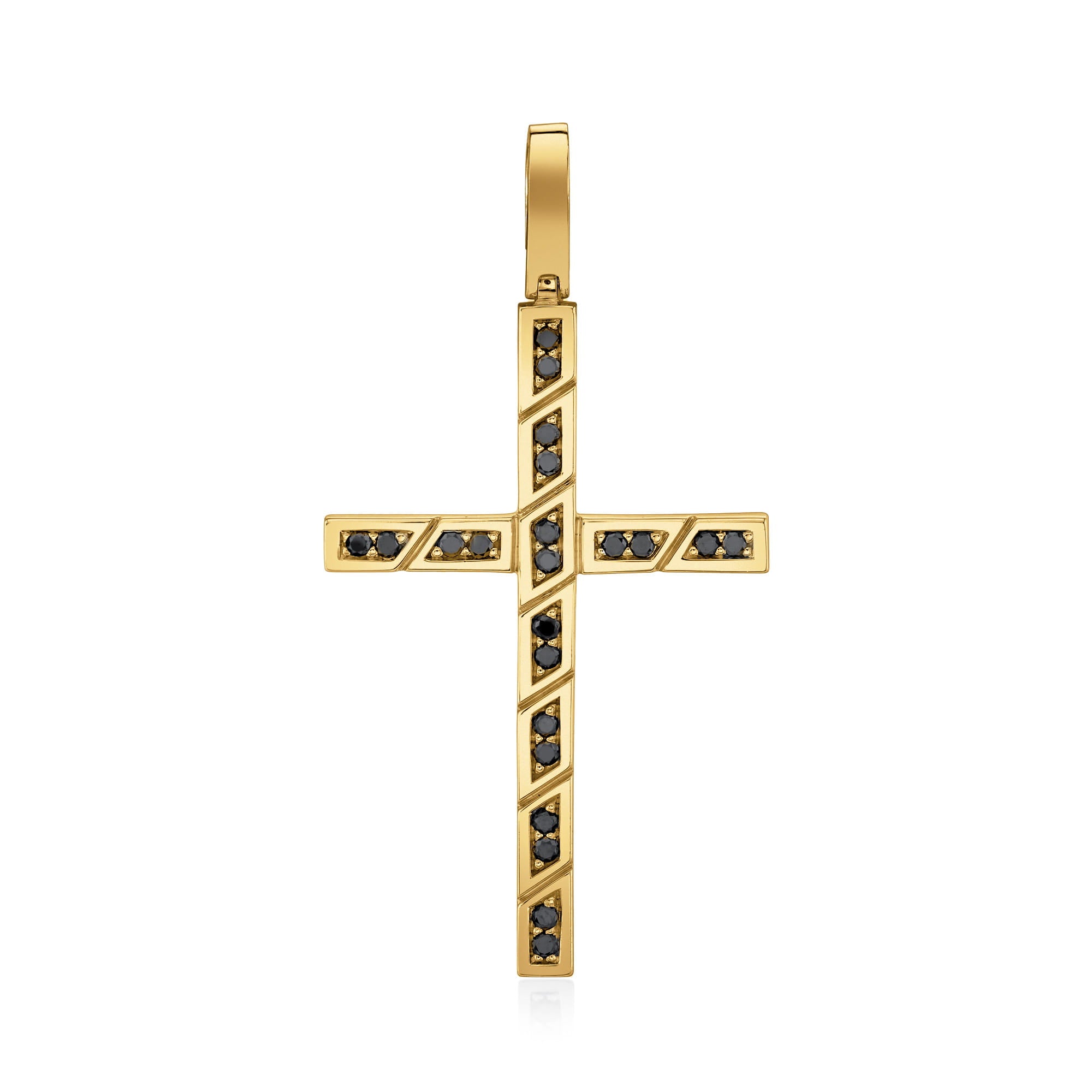 MICHAEL M Men's *Need pricing Black Diamond Cross Pendant
