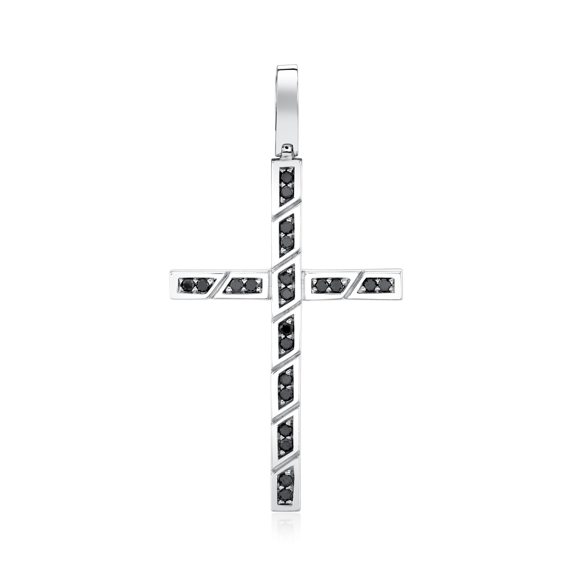 MICHAEL M Men's *Need pricing Black Diamond Cross Pendant