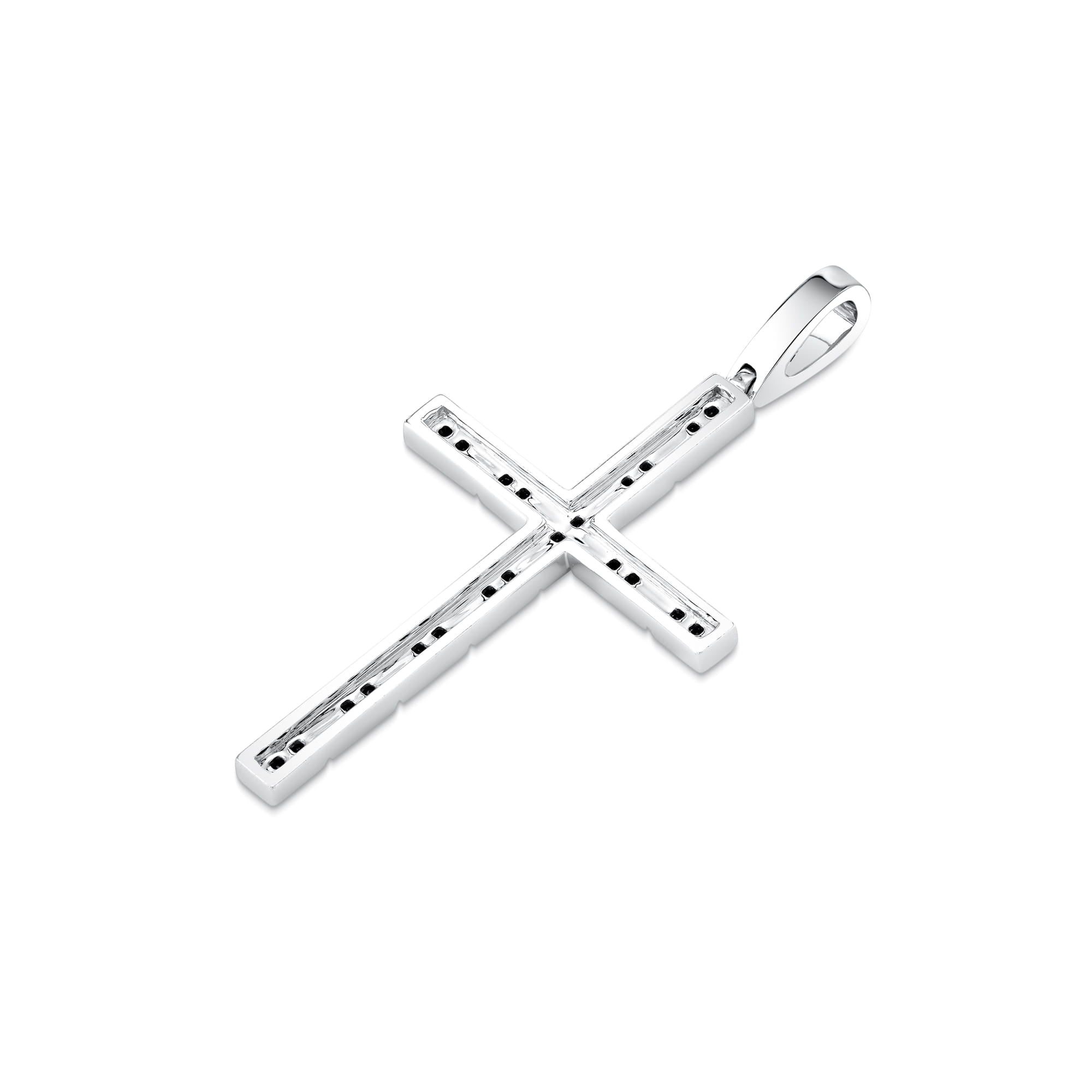 MICHAEL M Men's *Need pricing Black Diamond Cross Pendant