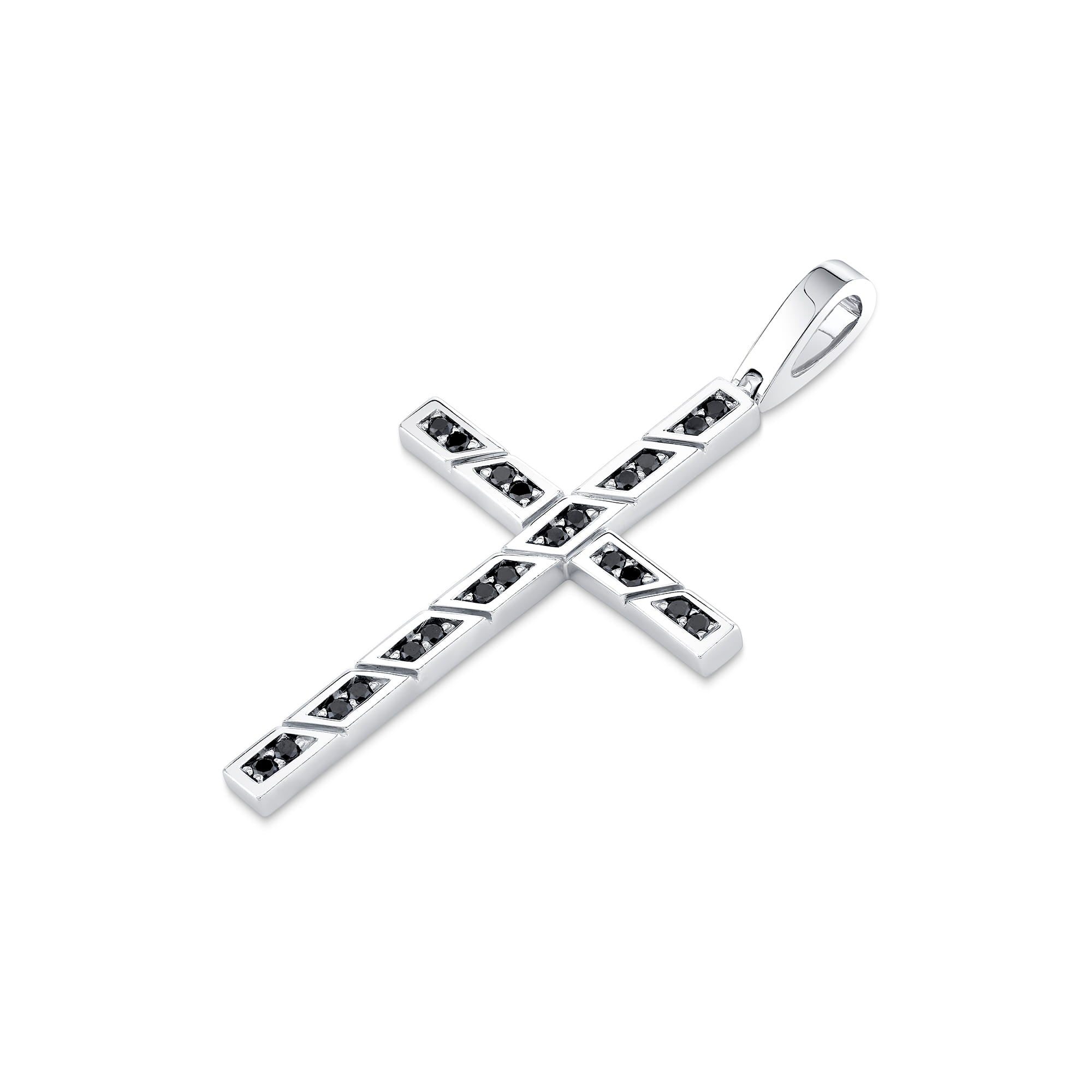 MICHAEL M Men's *Need pricing Black Diamond Cross Pendant