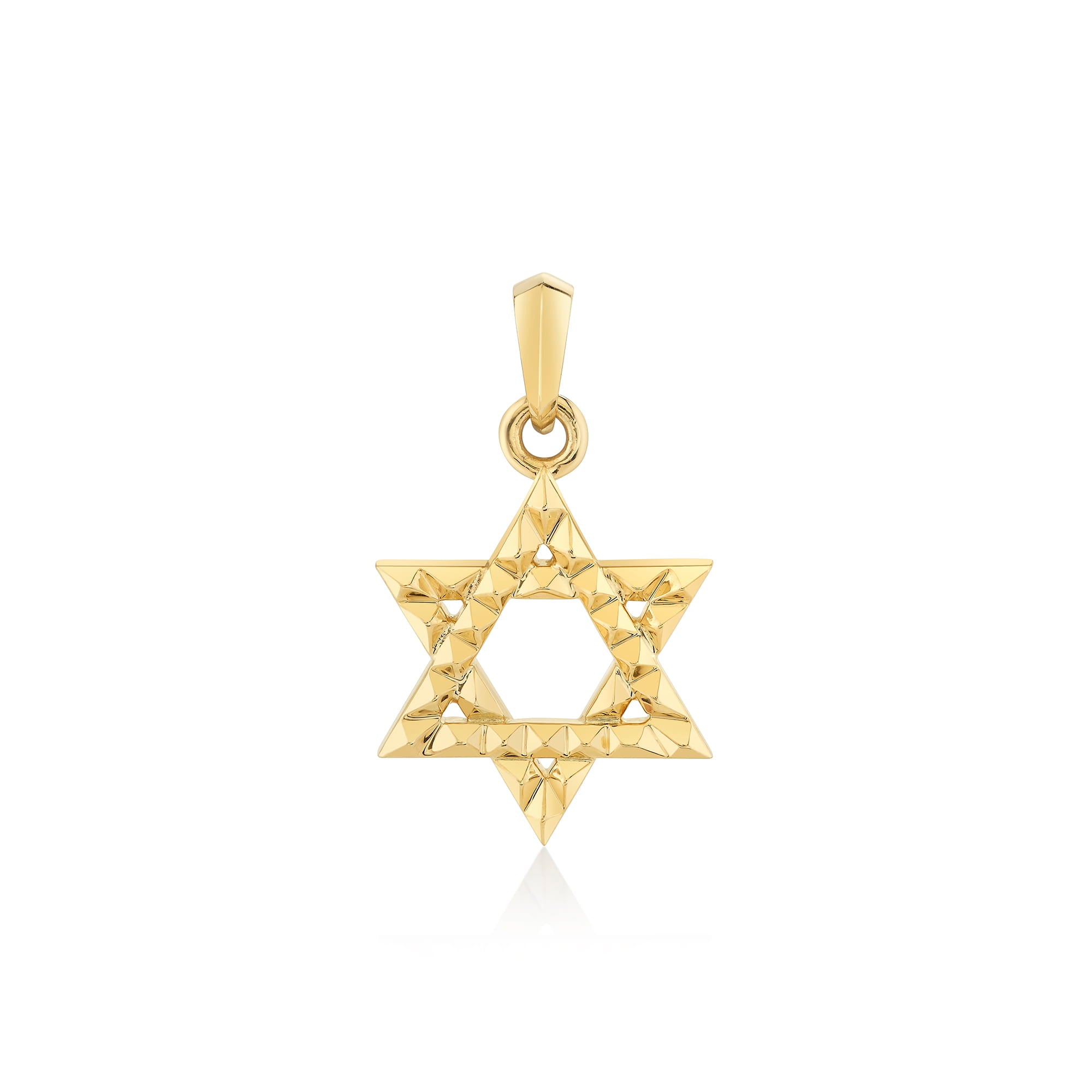 MICHAEL M Men's Petite 3D Tetra Star of David Pendant