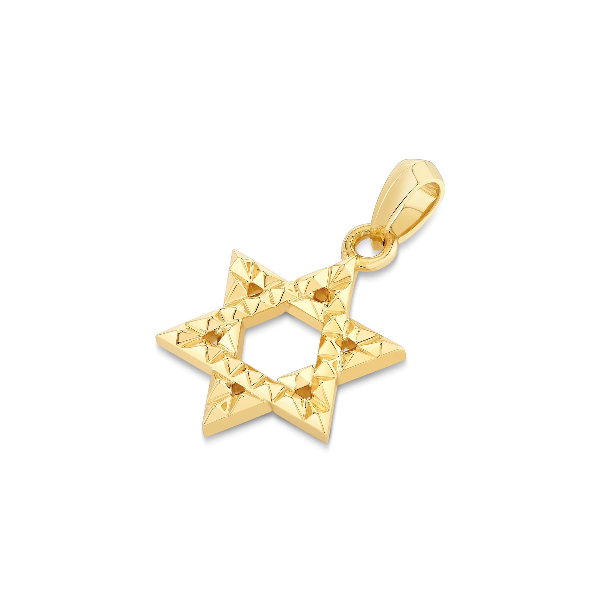 MICHAEL M Men's Petite 3D Tetra Star of David Pendant