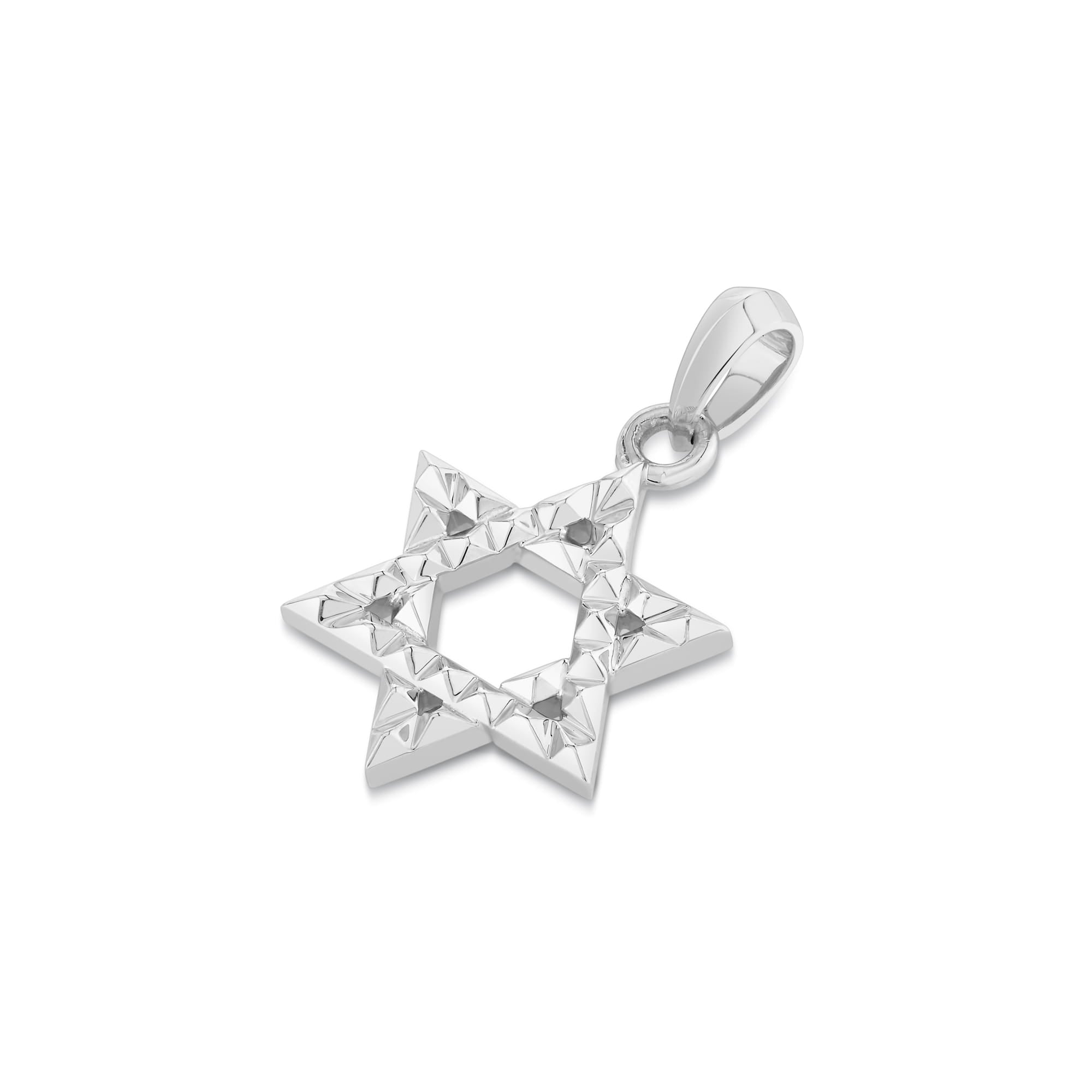 MICHAEL M Men's Petite 3D Tetra Star of David Pendant