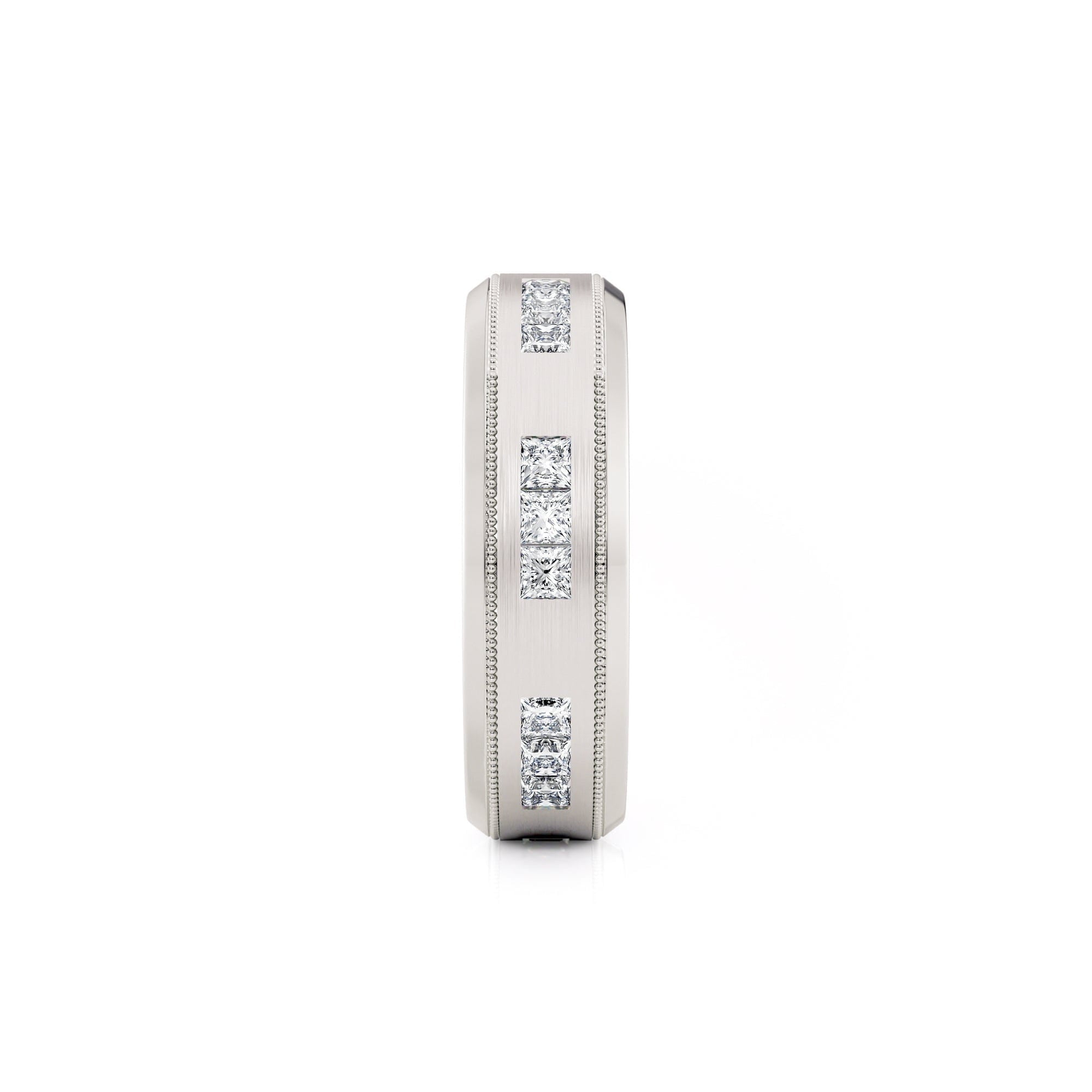 MICHAEL M Men's Platinum / 7 Men's Band MB118