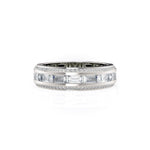 MICHAEL M Men's Platinum / 7 Men's Band MB124