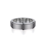 MICHAEL M Men's Platinum/ Titanium / 7 Men's Band MB116 MB-116P