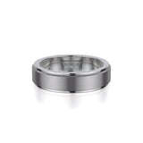 MICHAEL M Men's Platinum/ Titanium / 7 Men's Band MB116 MB-116P