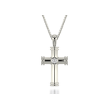 MICHAEL M Men's Single Diamond Cross Pendant