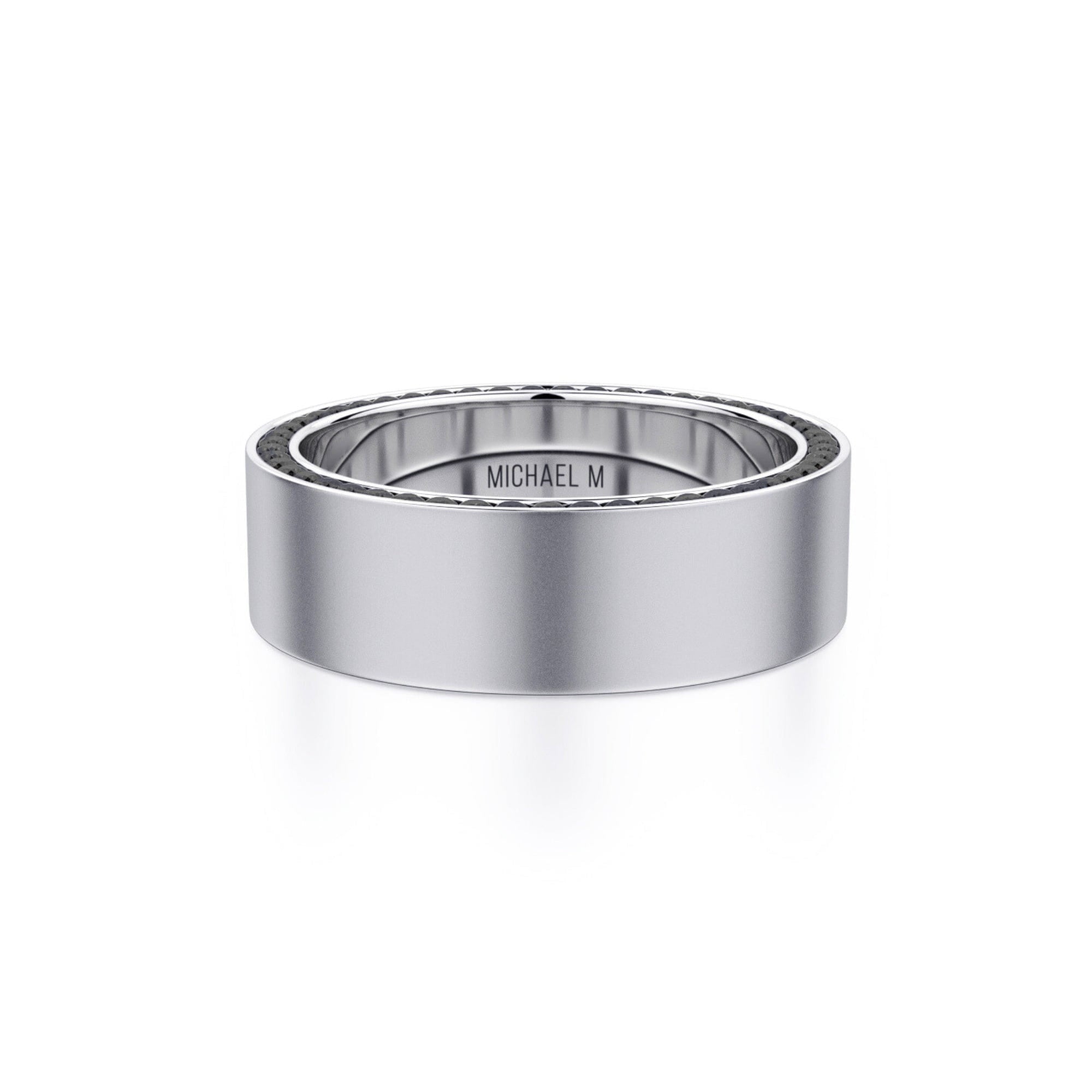 MICHAEL M Men's Titanium / 7 Men's Band MB110 MB110WT