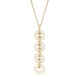 MICHAEL M Necklace 14k Yellow Gold / White Chroma Arch Drop Pendant P494