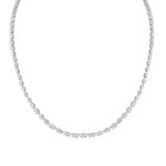 MICHAEL M Necklace 18K White Gold Meksian Oval Riviera Necklace CN378