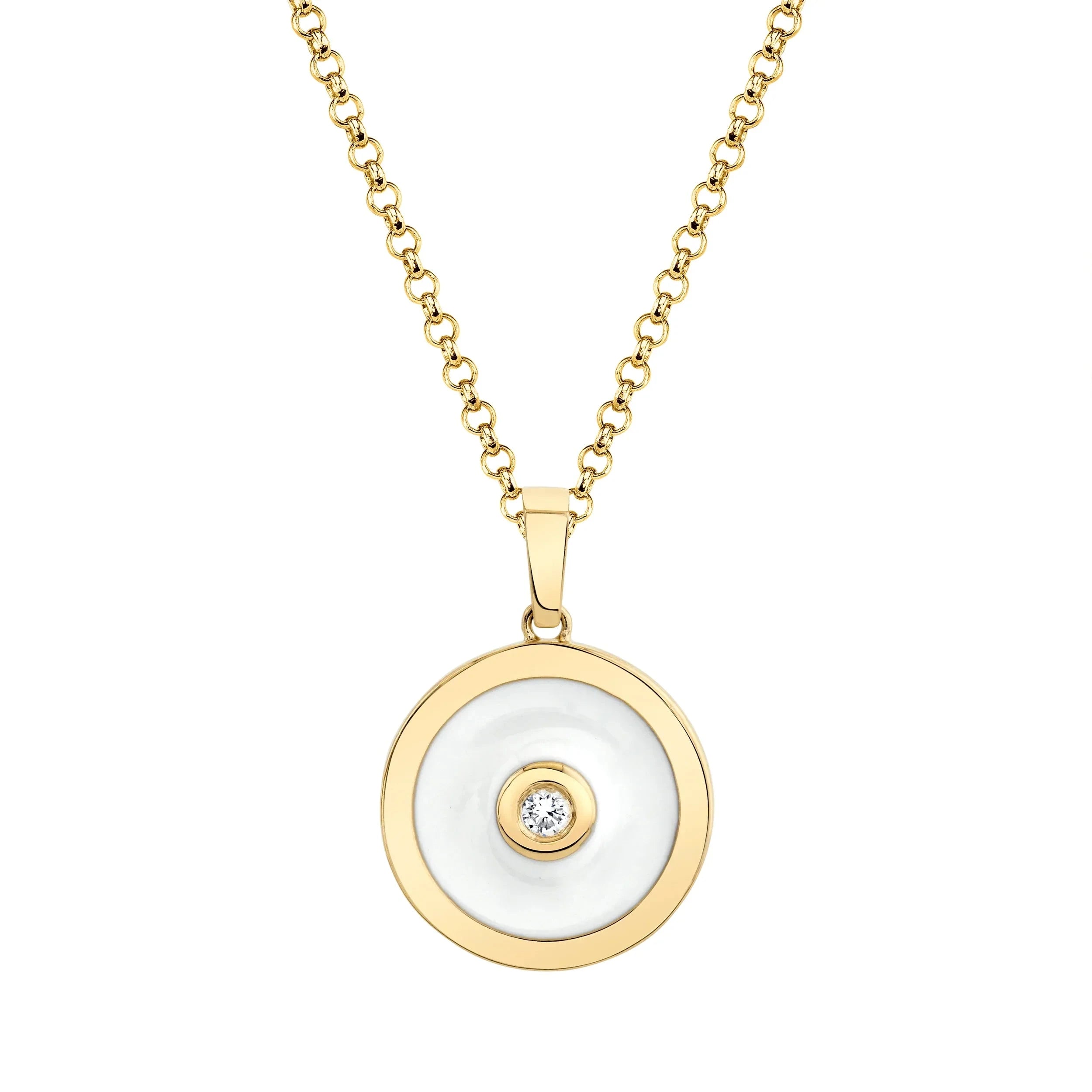 MICHAEL M Necklace Chroma Bullseye Pendant