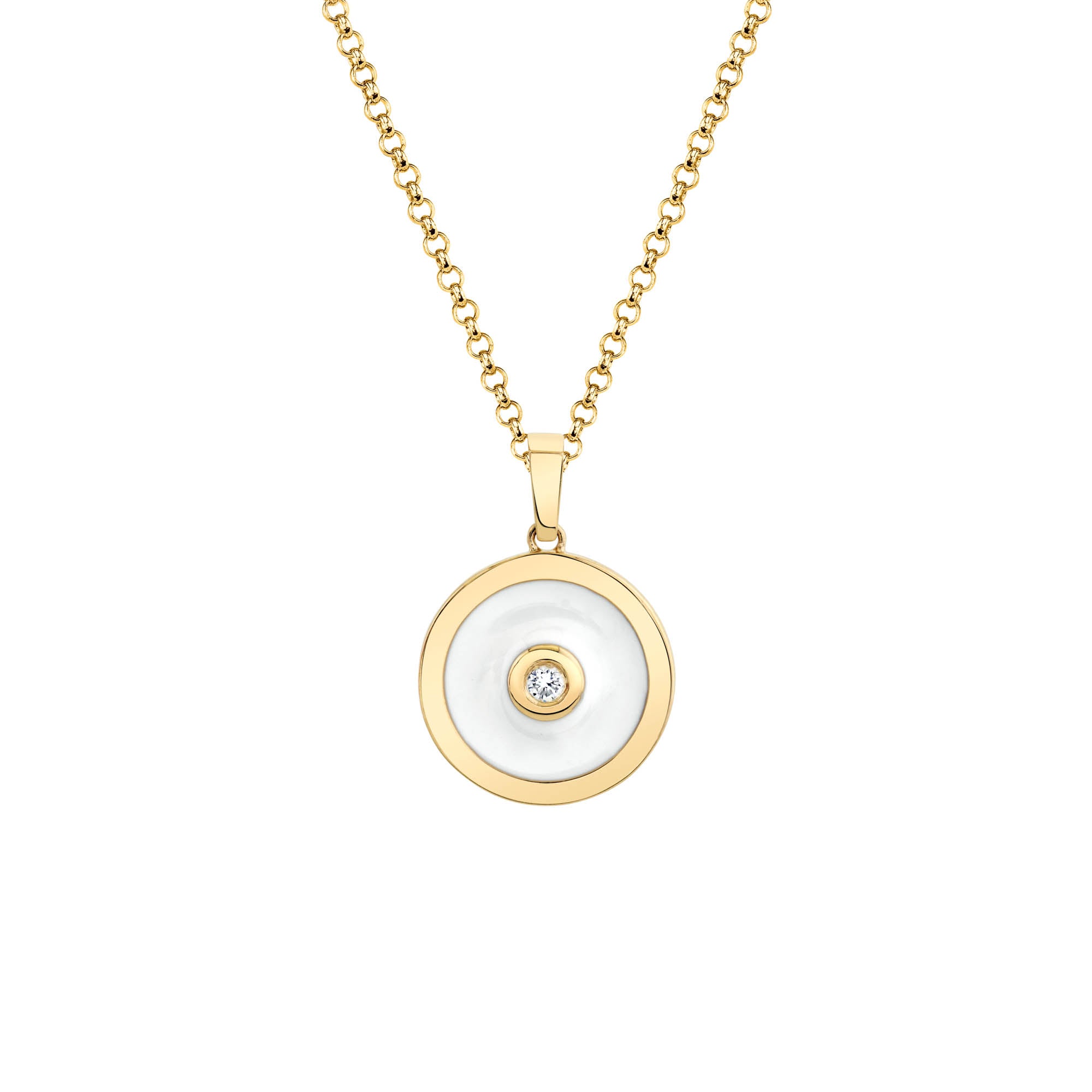MICHAEL M Necklace Chroma Bullseye Pendant