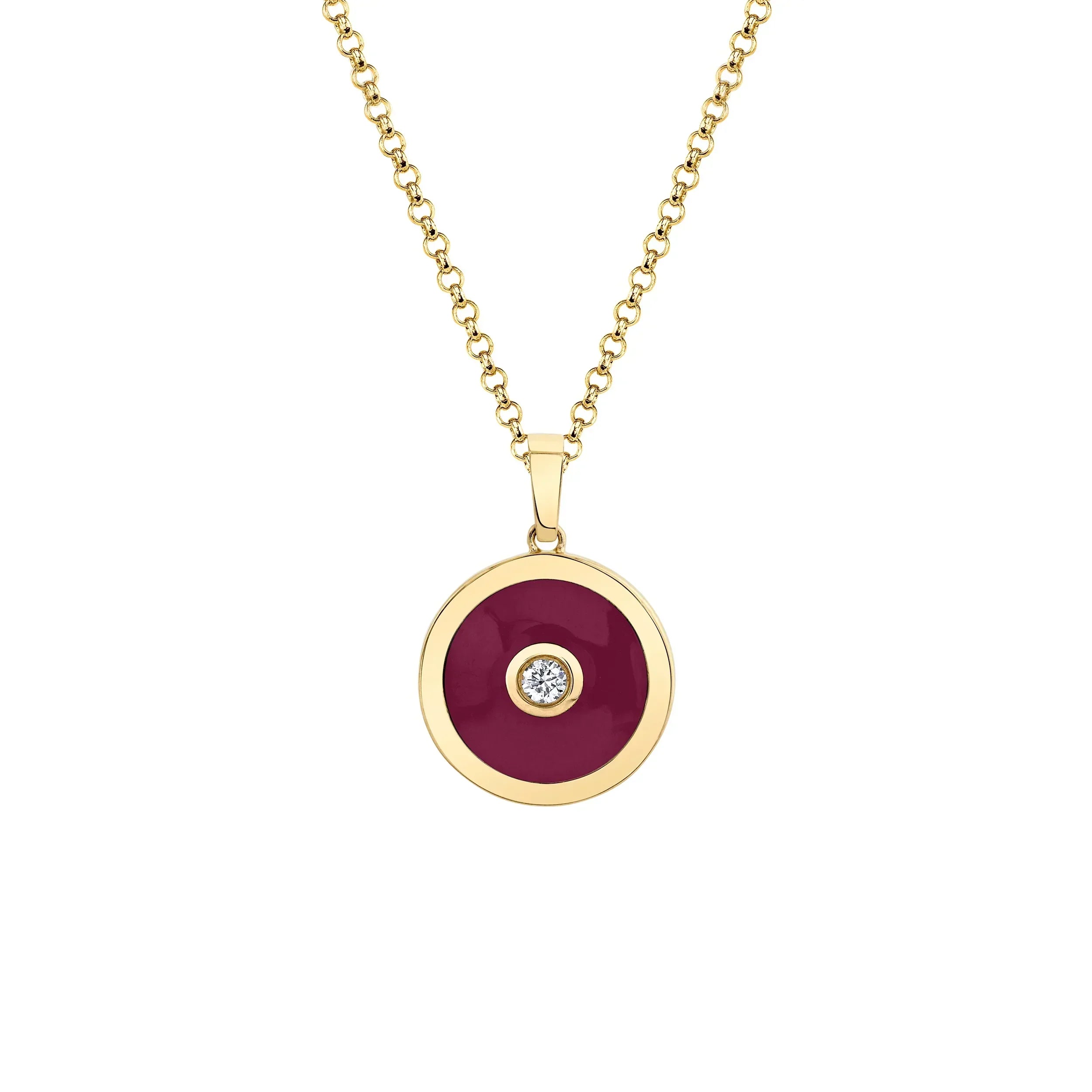 MICHAEL M Necklace Chroma Bullseye Pendant