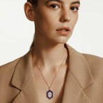 MICHAEL M Necklace Chroma Pavé Hexagon Pendant