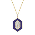 MICHAEL M Necklace Chroma Pavé Hexagon Pendant