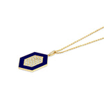 MICHAEL M Necklace Chroma Pavé Hexagon Pendant