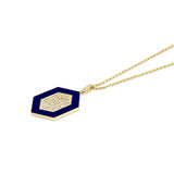 MICHAEL M Necklace Chroma Pavé Hexagon Pendant