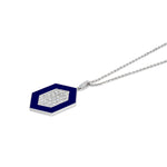 MICHAEL M Necklace Chroma Pavé Hexagon Pendant